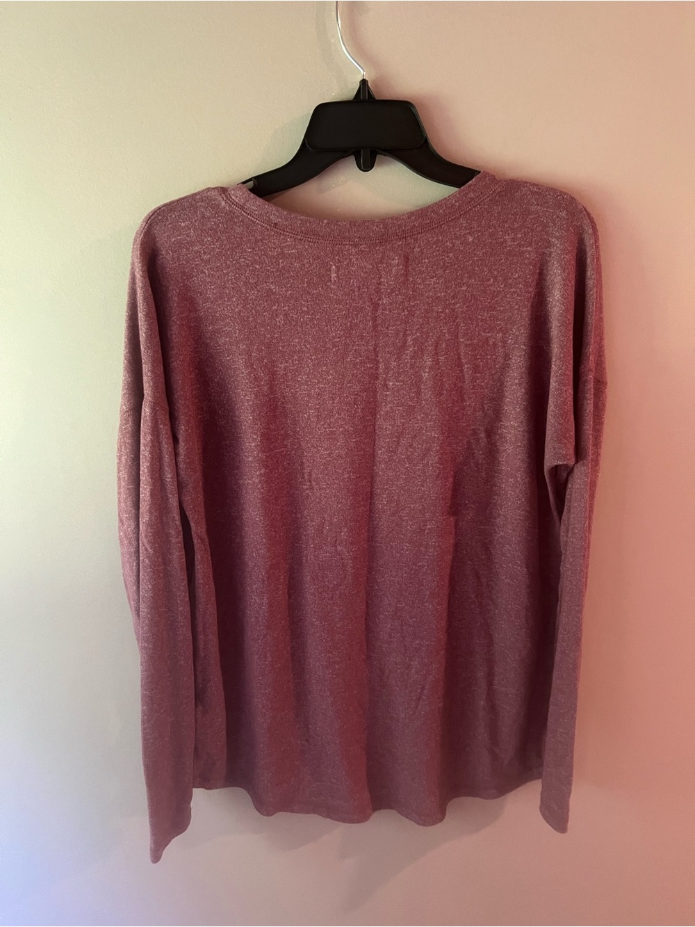 Abercrombie & Fitch Mauve/Pink Long Sleeve Logo Tee - Picture 3 of 3